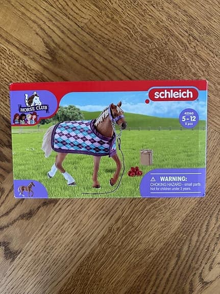 Schleich häst med täcke mm