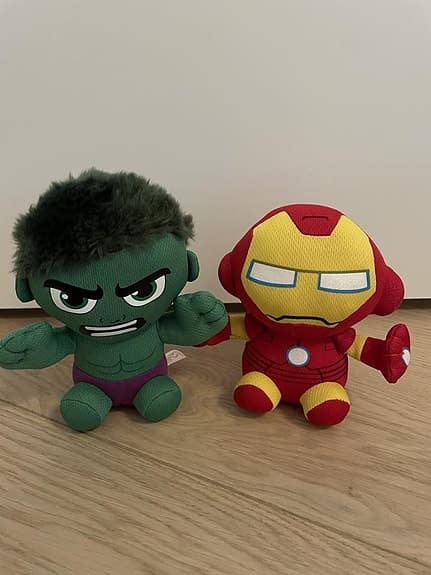 TY Marvel Beanie Babies – Iron Man och Hulken