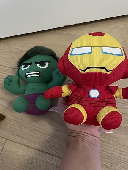 TY Marvel Beanie Babies – Iron Man och Hulken