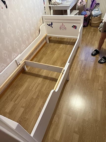 Sundvik Ikea växasäng vit (80x200)