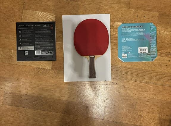 Pingisracket offensiv carbon XVT Dark Power Xiom&DHS (184,2g)