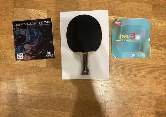 Pingisracket offensiv carbon XVT Dark Power Xiom&DHS (184,2g)