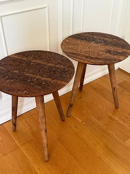 2st Sidobord i trä från Dutchbone – 40 cm