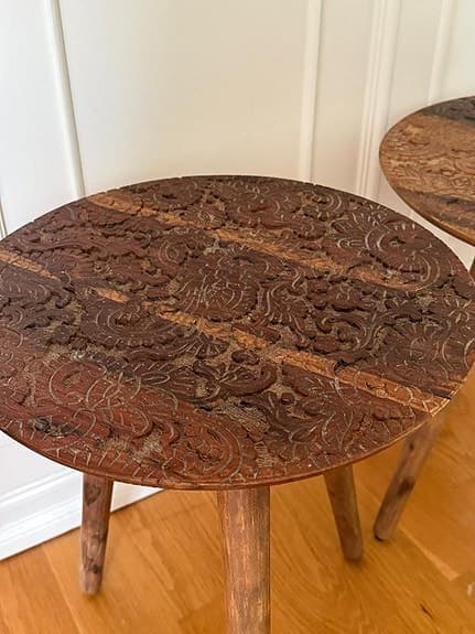 2st Sidobord i trä från Dutchbone – 40 cm