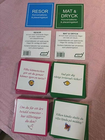 2st spel sällskapsspel Resor & Mat/Dryck