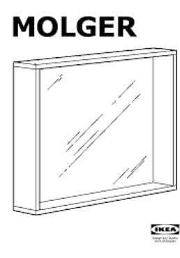 Oanvänd MOLGER badrumsspegel i originalförpacking.