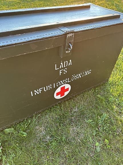 Retro förvaringslåda Militär