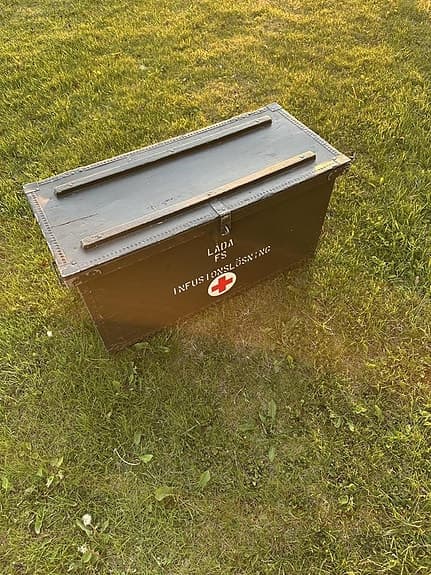 Retro förvaringslåda Militär