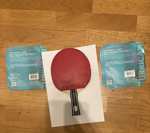 Komplett ny pingisracket LOKI+DHS (167,5g)