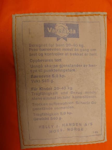 Flytväst 20 - 40 kg