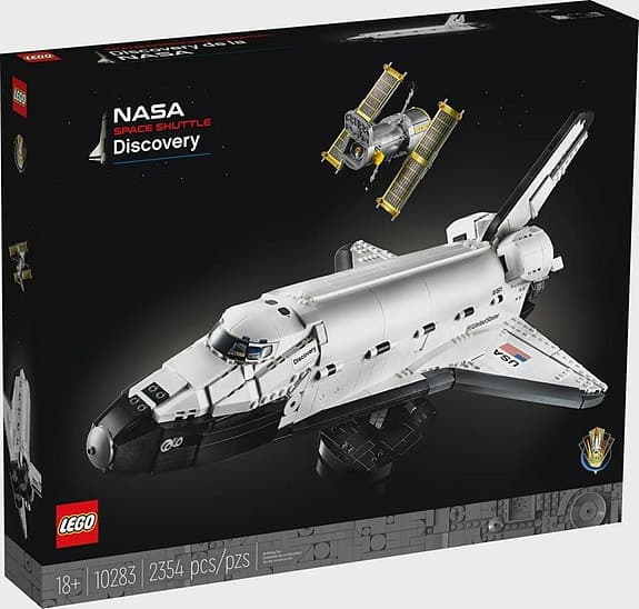 Lego 10283 NASA Space Shuttle Discovery OÖPPNAD