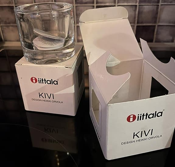 Iittala Kivi Ljuslykta 60 mm Klar 2 st - NYA
