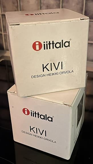 Iittala Kivi Ljuslykta 60 mm Klar 2 st - NYA