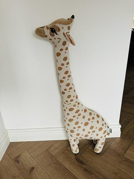 Giraff - stort gosedjur - mjukisdjur -  Höjd 100 cm