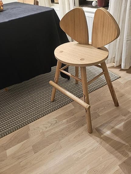 Nofred mouse barnstol oak