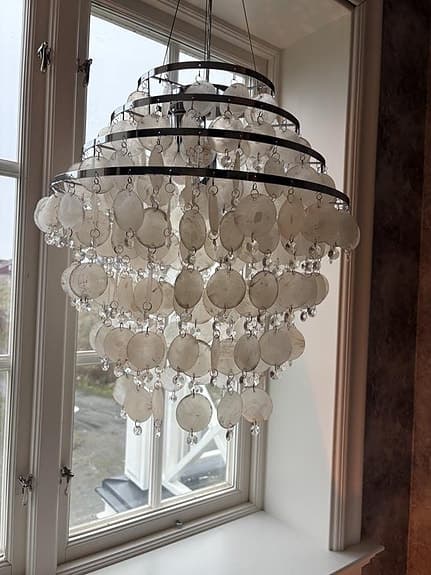 Capiz Snäckskalslampa