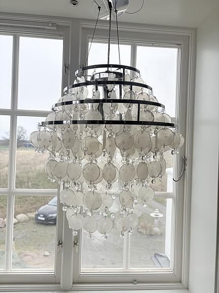 Capiz Snäckskalslampa