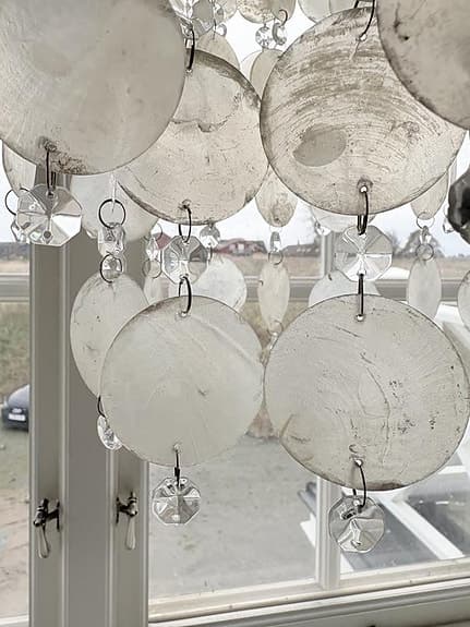 Capiz Snäckskalslampa