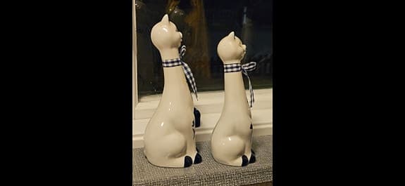 Vintage porslinskatter i nyskick