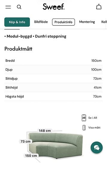 Soffa Hajen från Sweef