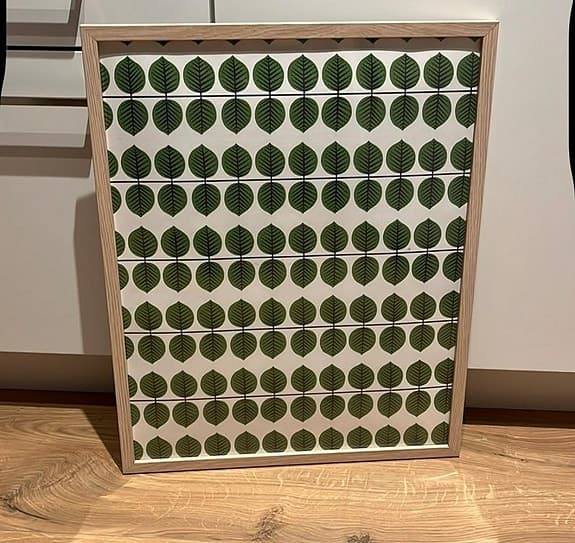 Tavla berså ljus träram 40x50cm