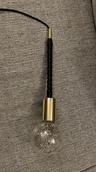 Markslöjd fönsterlampa mässing/svart