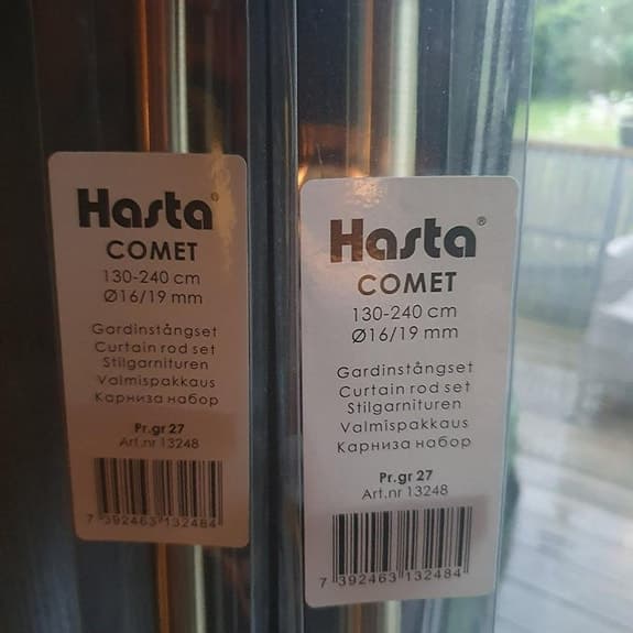 2st Gardinstång HASTA Comet