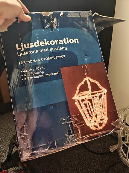 Ljuskrona med ljusslang!