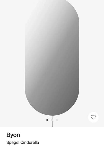 Helt ny! Byon spegel Cinderella med LED ljus ord pris 3990kr