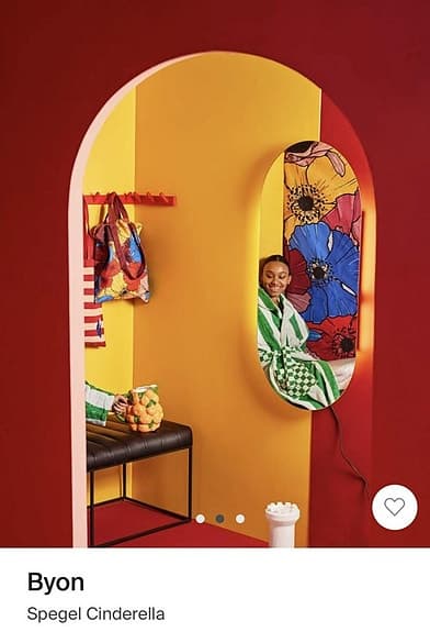 Helt ny! Byon spegel Cinderella med LED ljus ord pris 3990kr