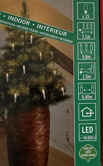 NY Julgransbelysning Konstsmide 15 st ledlampor 7,1 meter