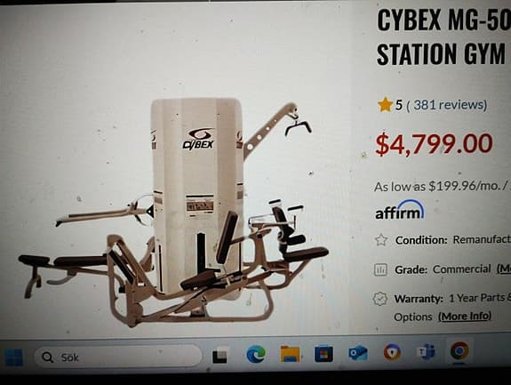 professionell multigym CYBEX MG500, benpress drag, bänkpres
