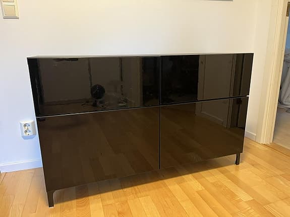 Hurts/förvaringssystem med dörrar och lådor/IKEA, BESTÅ