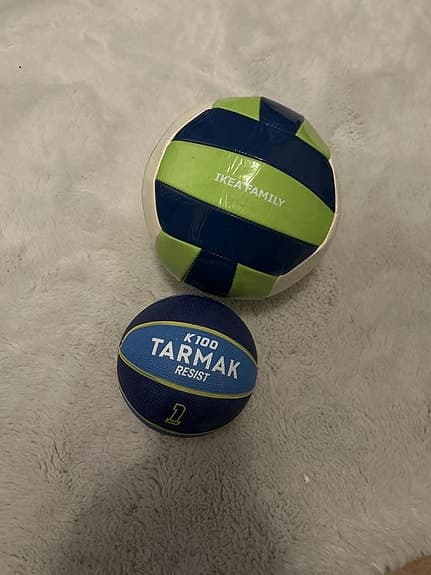 volleyboll och liten basketboll