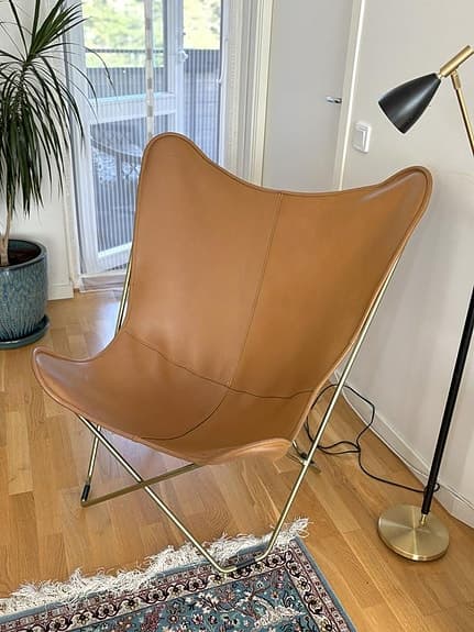 Läderfåtölj från Decotique, Sverige