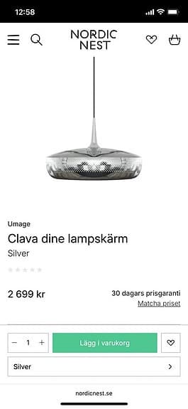 Umage Clava dine taklampa