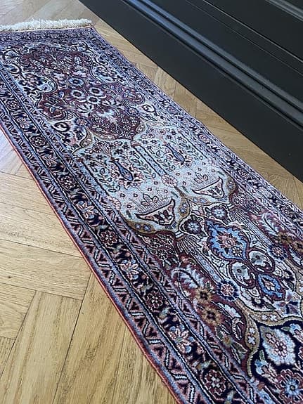 Mindre matta i 100% silke, 128 x 46 cm