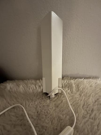 vit Led vägg lampa ifrån IKEA Ovanlig Form