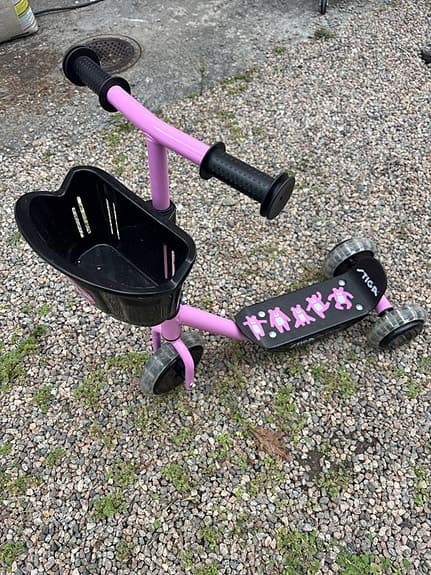 STIGA sparkcykel rosa