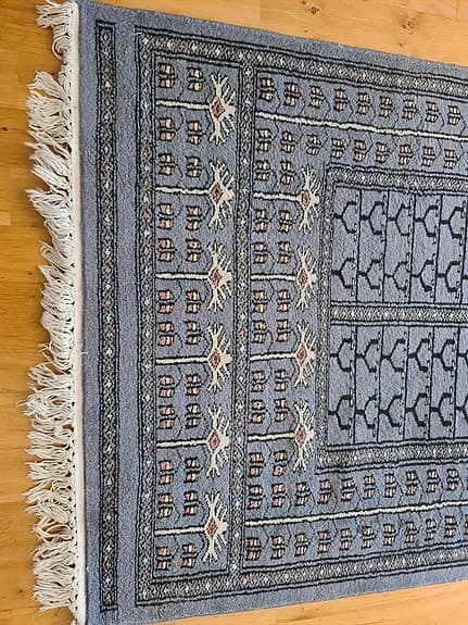 Äkta orientalisk handknuten matta – 250×75 cm