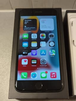 iPhone 7 Plus 256GB Jet Black komplett i original box olåst