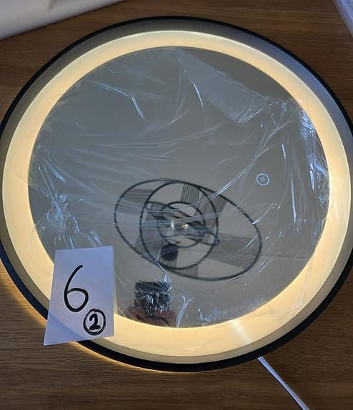 Spegel med LED-belysning (50cm)