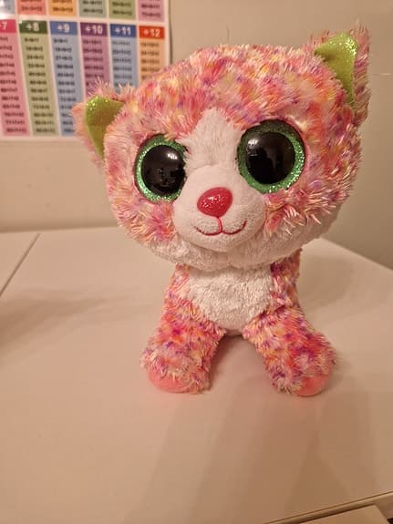 2 Ty gosedjur katt hund julklapp