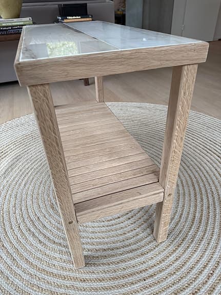 "by Govenius/Åhus" handbyggt side board I massiv ek och marmor