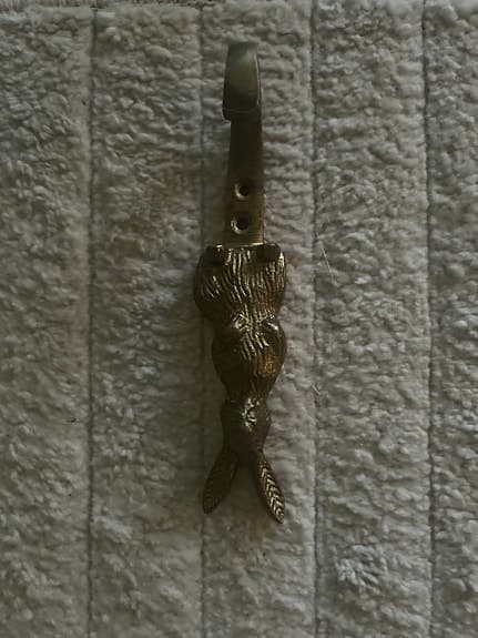 Ferm Living Dekorationsspegel med hängande krok i metall