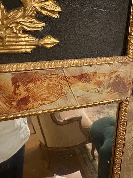 Spegel glasmästarstil 1800 tal