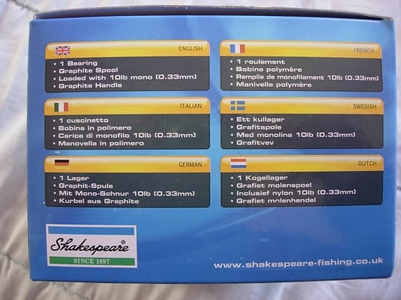 Ny Shakespeare Beta 50RD Spinnrulle med 0,33mm 255m lina. Kan skickas med post