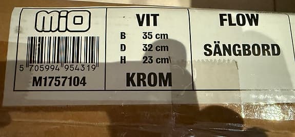 Helt nytt sängbord från Mio.