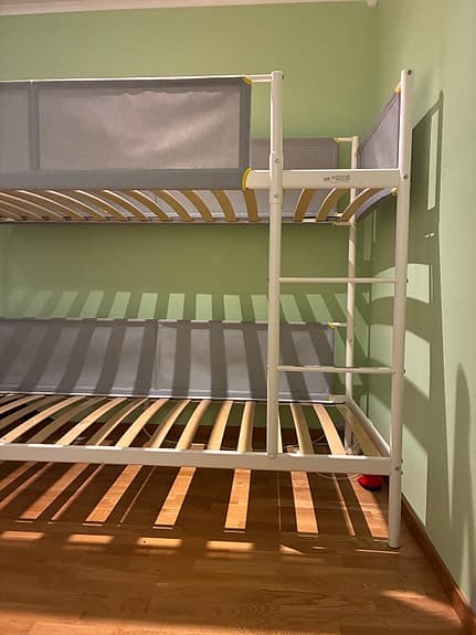 IKEA Våningssäng Metall Vit för Barn