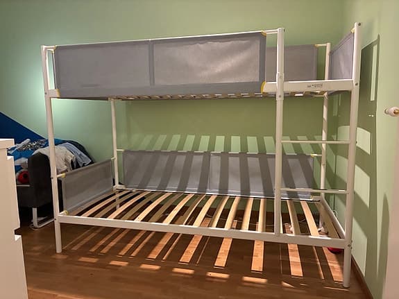 IKEA Våningssäng Metall Vit för Barn